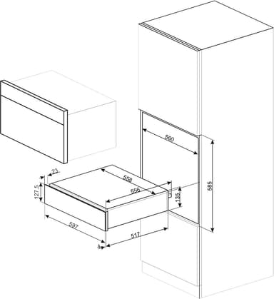 Smeg Serie Victoria Värmelåda CPR915P (stål)