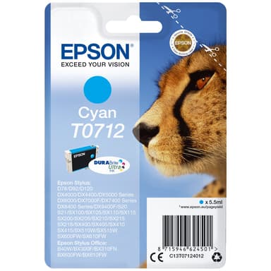 Epson bläckpatron DuraBrite Ultra T071 Cyan