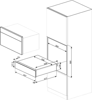 Smeg Serie Linea Värmelåda CPR115X (stål)