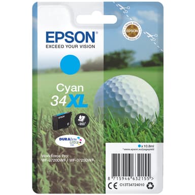 Epson bläckpatron DuraBrite Ultra 34XL Cyan