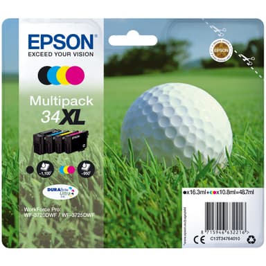 Epson Bläckpatroner 34XL Cyan Magenta Gul Svart DuraBrite Ultra