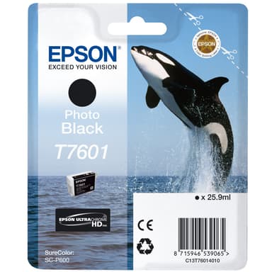 Epson bläckpatron UltraChrome HD T7601 Foto Svart