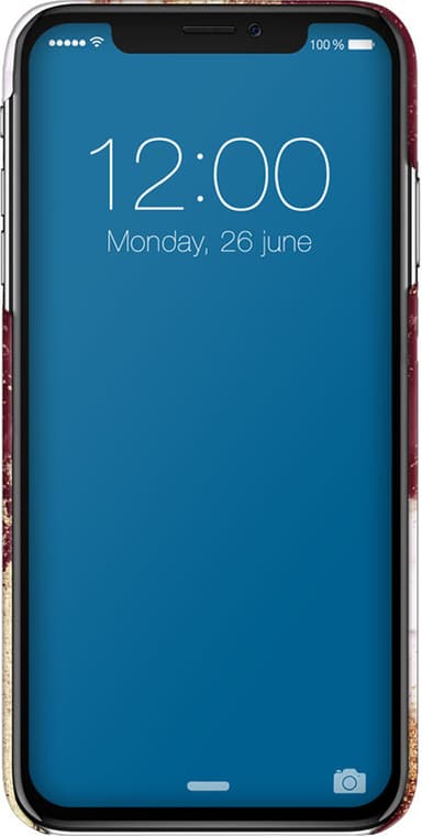 iDeal fodral för Apple iPhone  Xs Max (golden burgundy marble)