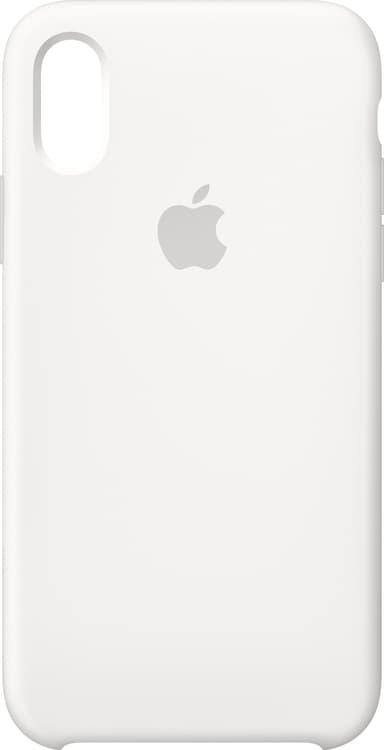 iPhone Xs silikonfodral (vit)