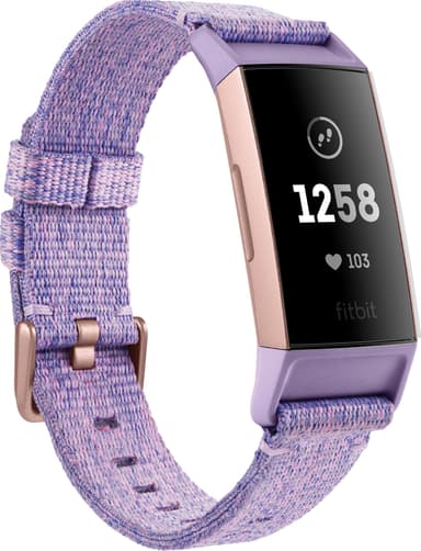 Fitbit Charge 3 special ed. aktivitetsarmband (lavender/rosa guld)