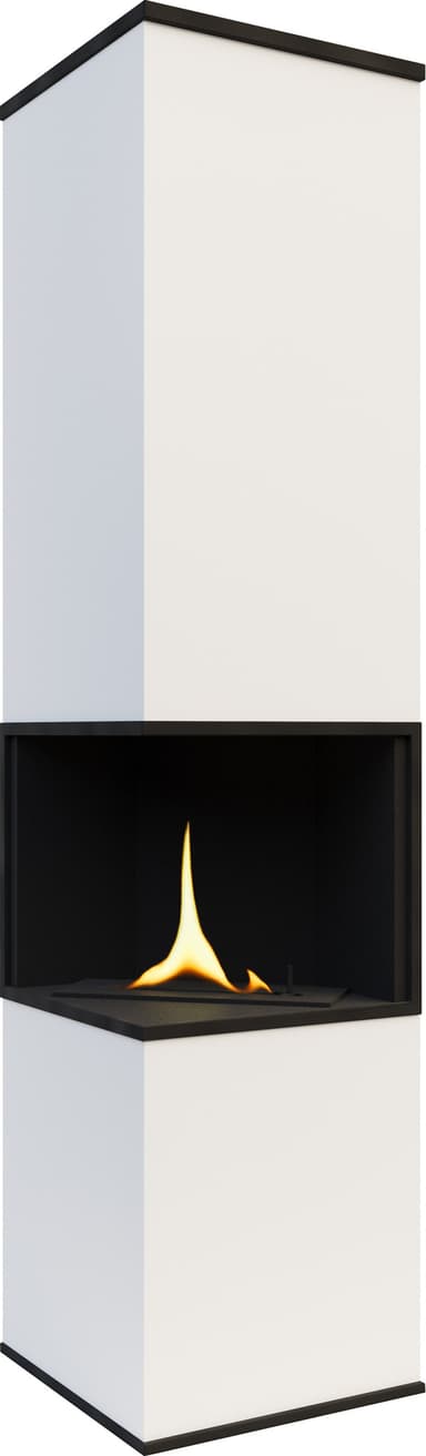 TenderFlame House skorstensfri kamin (vit)
