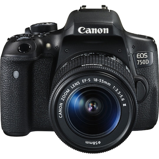 Canon EOS 750D DSLR systemkamera+ 18-55mm DC Irista kit