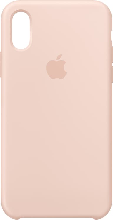 iPhone Xs silikonfodral (rosa sand)