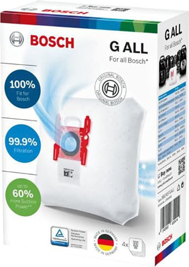 Bosch PowerProtect dammsugarpåsar BBZ41FGALL (4 st) för Bosch/Siemens