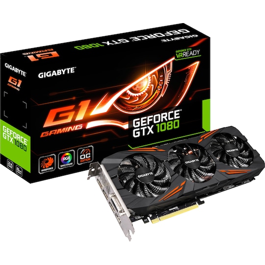 Gigabyte GeForce GTX 1080 G1 Gaming grafikkort 8G