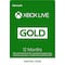 Xbox LIVE 12 månaders medlemskap Gold (nedladdning)