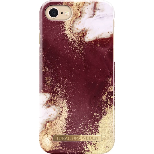 iDeal fodral för Apple iPhone 6/7/8/SE Gen. 2/3 (golden burgundy marble)