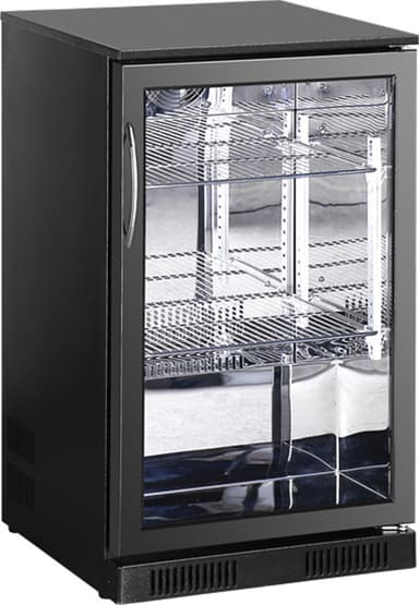 Temptech Barkylskåp BB118B1H (svart/glas)