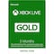 Xbox LIVE 3 månaders medlemskap Gold (nedladdning)