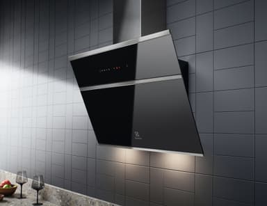 Electrolux Serie 900 Vägghängd Köksfläkt EFV716K (svart/rostfri 60cm)