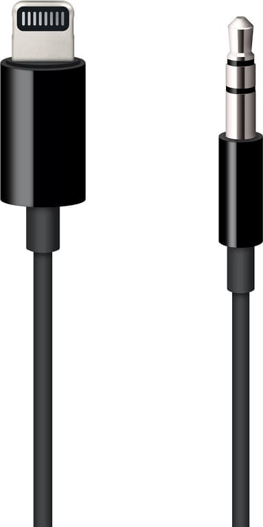 Apple Lightning till 3.5mm ljudkabel (svart)