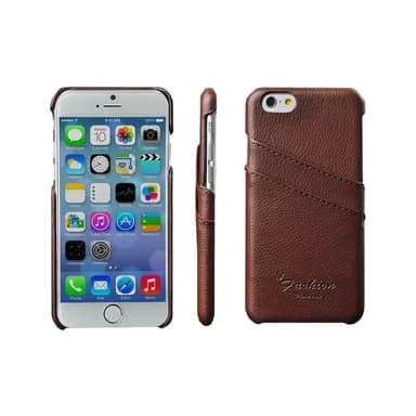 Retro skal med kortplatser Apple iPhone 6, 6s Brun