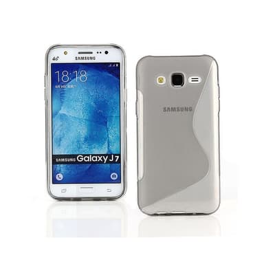 S Line silikon skal Samsung Galaxy J7 2015 (SM-J700F) Grå