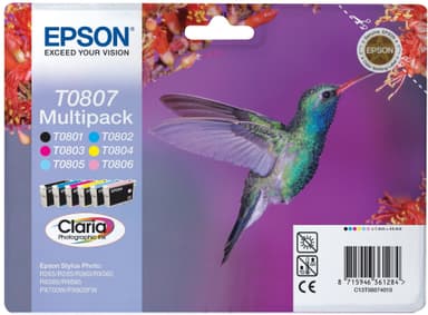 Epson Bläckpatroner Multipack T0807 Claria