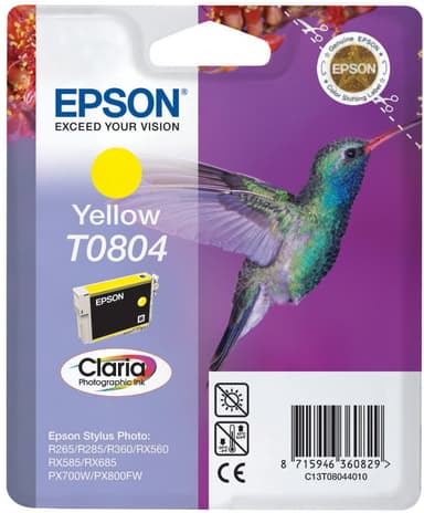 Epson Bläckpatron T0804 Claria Gul