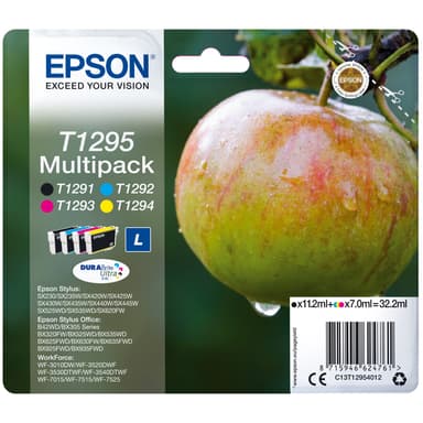 Epson bläckpatroner T129L Cyan Magenta Gul Svart DuraBrite Ultra