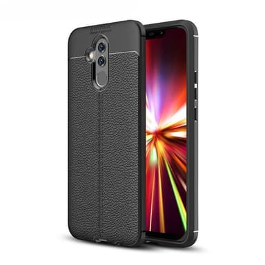 Läder mönstrat TPU skal Huawei Mate 20 Lite (SNE-LX1)  - Grå