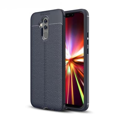 Läder mönstrat TPU skal Huawei Mate 20 Lite (SNE-LX1)  - Grå