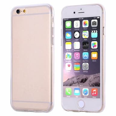 360° heltäckande silikon skal Apple iPhone 6+/6S+  - Transparent