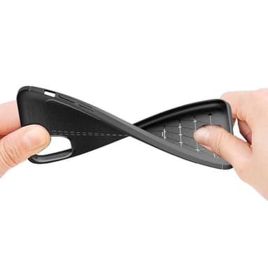 Läder mönstrat TPU skal Apple iPhone 11 Pro Max (6.5")  - Blå