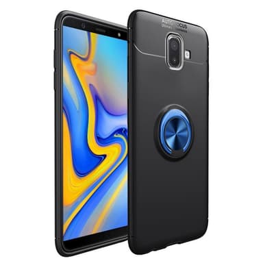 Slim Ring Case Samsung Galaxy J6 Plus (SM-J610F)  - Svart/Blå