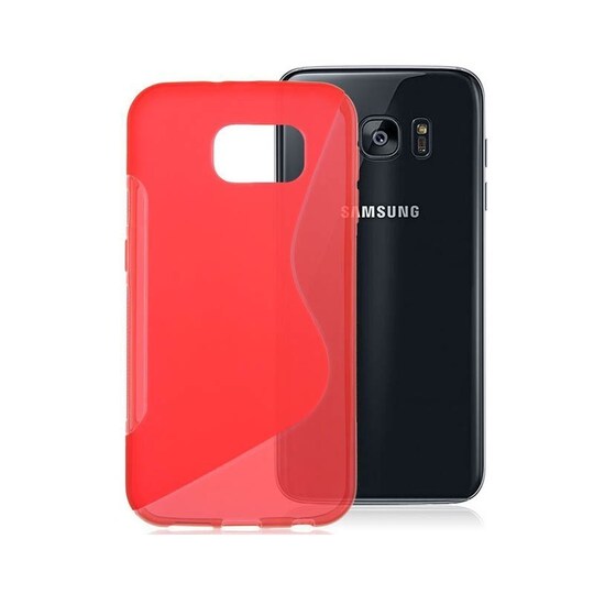 S Line silikon skal Samsung Galaxy S7 Edge (SM-G935F) Röd