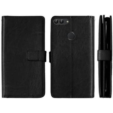 Dubbelflip Flexi 9-kort Huawei P Smart 2018 (FIG-L21)  - Brun