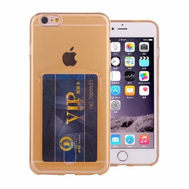 Silikon skal med kortplats Apple iPhone 5, 5S, 5SE  - Transparent