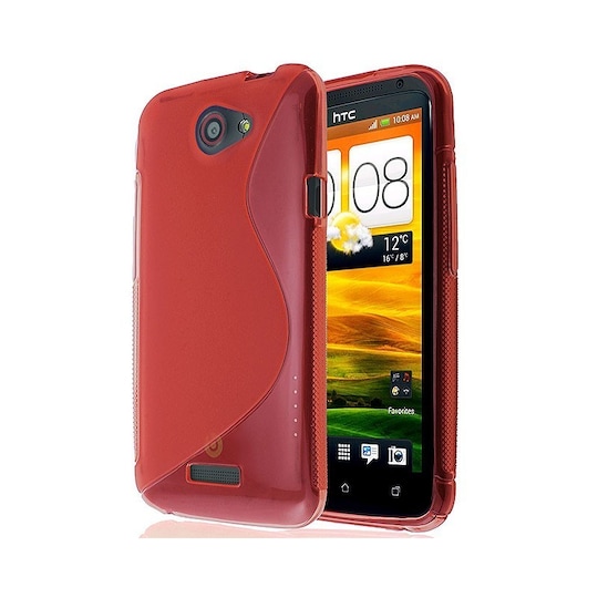 S Line silikon skal HTC ONE X (S720e) Röd