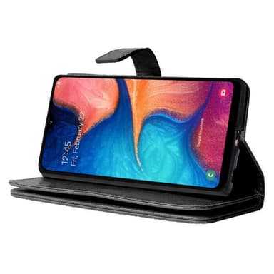 Dubbelflip Flexi 9-kort Samsung Galaxy A20e (SM-A202F)  - Svart