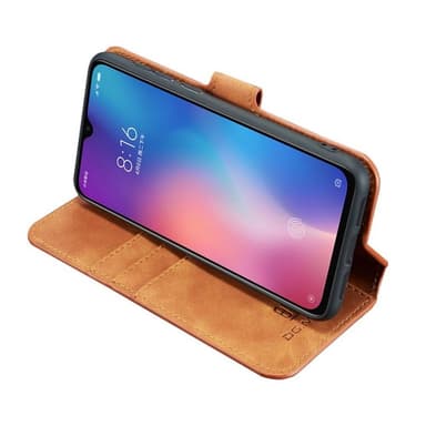 DG-Ming mobilplånbok 3-kort Xiaomi Mi 9 (6.39")  - Brun