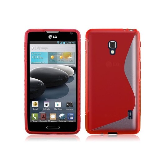 S Line silikon skal LG Optimus F6 (D500) Röd