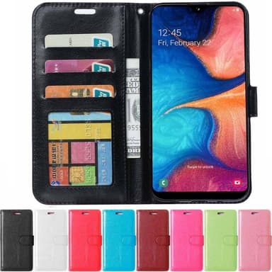 Mobilplånbok 3-kort Samsung Galaxy A20e (SM-A202F)  - Ljusblå
