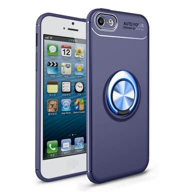 Slim Ring Case Apple iPhone 5, 5S, 5SE  - Svart/Blå