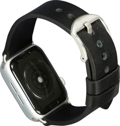 dbramante1928 Bornholm Apple Watch 42-45 mm klockarmband(svart/silver)
