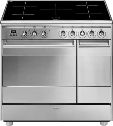 Smeg Classic 90 cm induktionsspis SSK92IMX8 (rostf