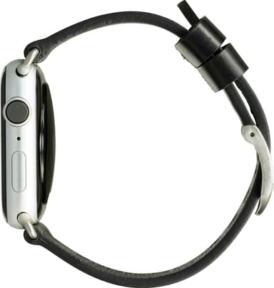 dbramante1928 Bornholm Apple Watch 42-45 mm klockarmband(svart/silver)
