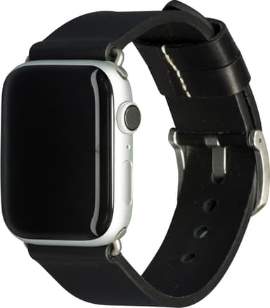 dbramante1928 Bornholm Apple Watch 42-45 mm klockarmband(svart/silver)
