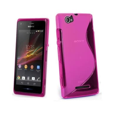 S Line silikon skal Sony Xperia M (c1905) Vit