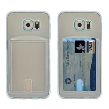 Silikon skal med kortplats Samsung Galaxy S6 (SM-G920F)  - Grå