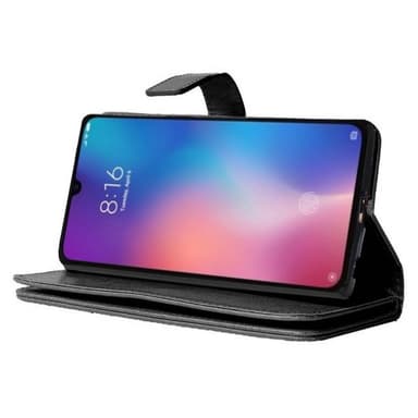 Dubbelflip Flexi 9-kort Xiaomi Mi 9 (6.39")  - Svart