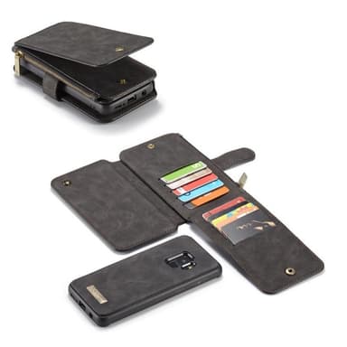 Multiplånbok 14-kort Samsung Galaxy S9 Plus (SM-G965F)  - Svart/Grå