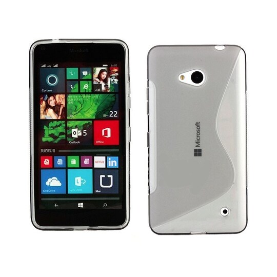 S Line silikon skal Microsoft Lumia 640 (RM-1072) Transparent