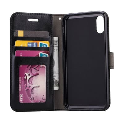 Mobilplånbok 3-kort Apple iPhone XS Max (6.5")  - Svart