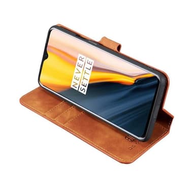 DG-Ming mobilplånbok 3-kort OnePlus 7  - Röd